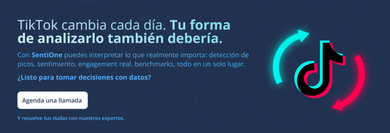 Describe cómo puedes analizar tiktok con SentiOne