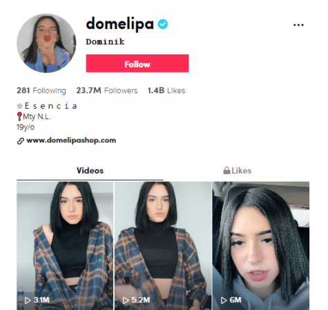 Domelipa Los 10 usuarios mexicanos más populares en TikTok