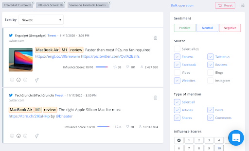Pozytywne recenzje Macbooka Air wykryte przez SentiOne